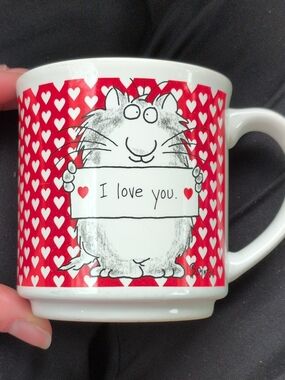 VTG Sandra Boynton 'I Love You' Heart Mug EUC